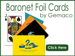 Baronet Solid Back Custom Cards