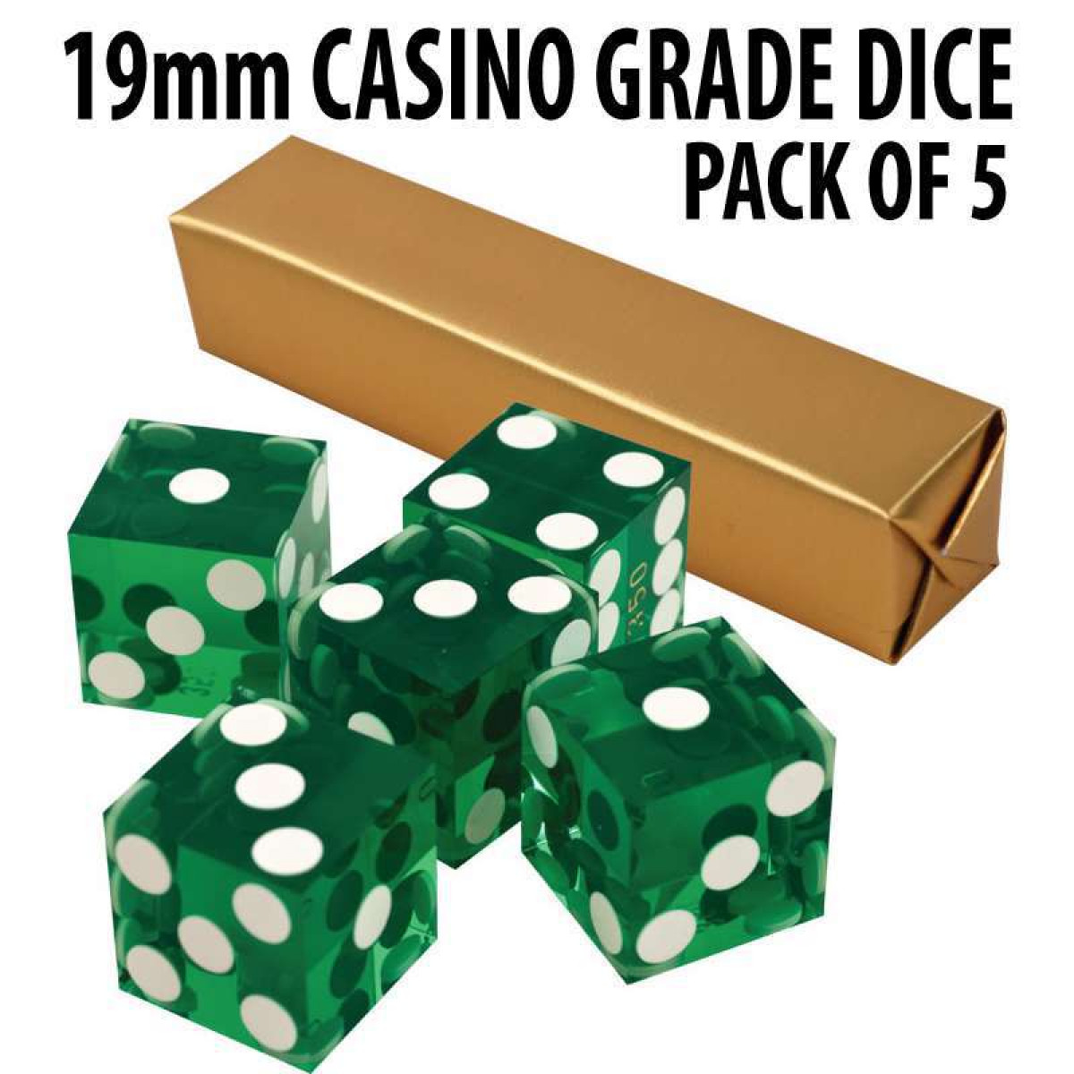 Packaged Numbered Cancelled Used Paulson Shorty's Casino Craps Dice Set 