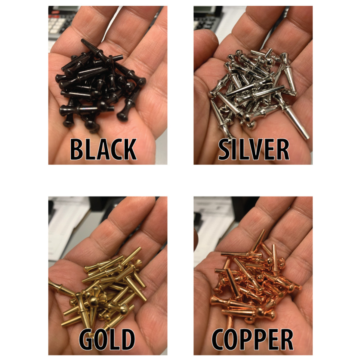 Metal Cribbage Peg with Round Top