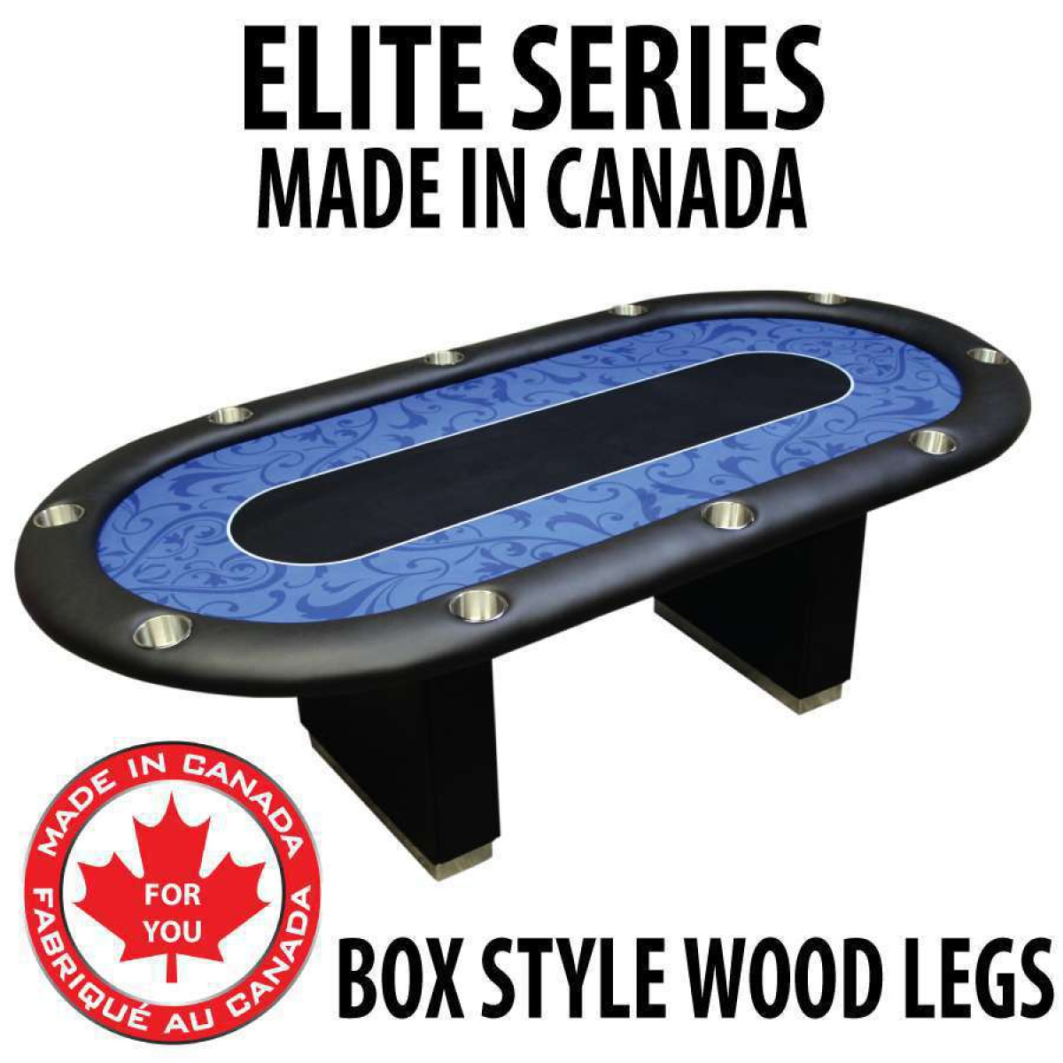 Blue Poker Table | Poker Tables | Straight Poker Supplies