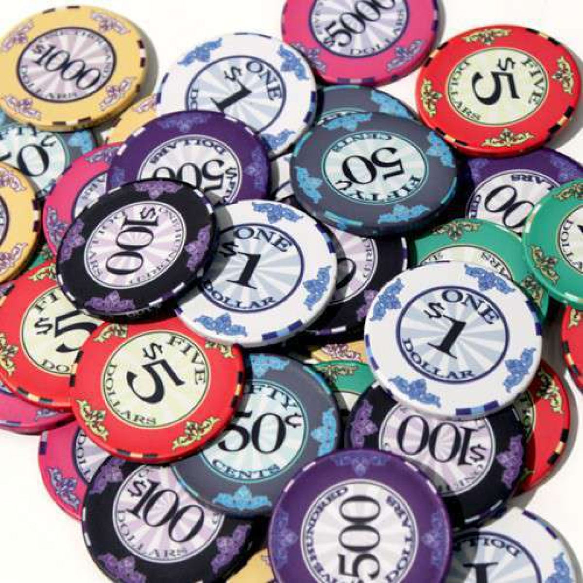 Ceramic Poker Chips Scroll Poker Chip Set Straight Poker Supplies