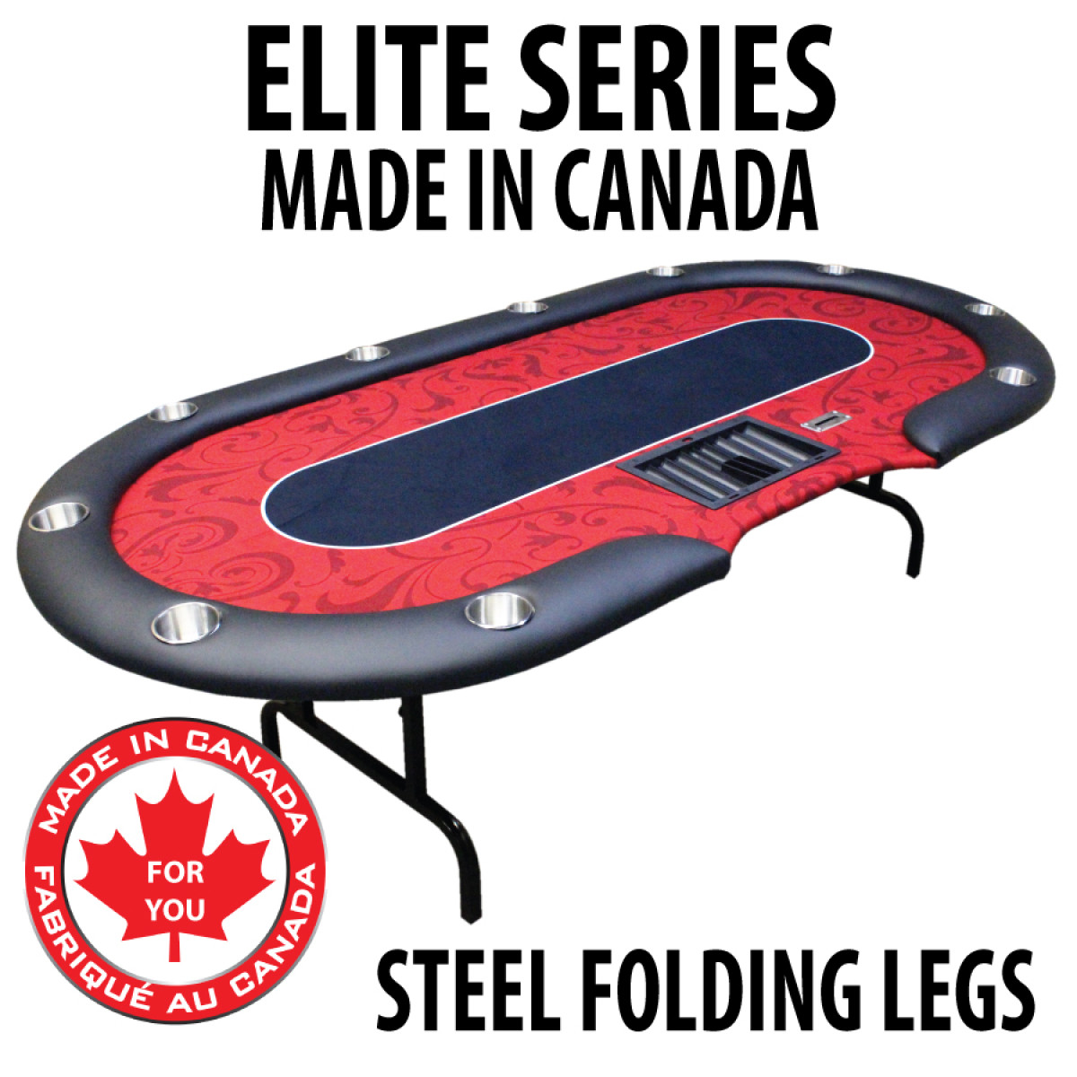 ポーカーテーブル用羅紗1枚　Poker Stars（赤）2400*1200サイズ ポーカーテーブル用羅紗1枚 Poker Stars（赤）2400*1200サイズ