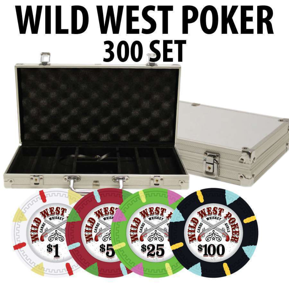 Chip Set 300 Lv High Gloss, Poker Chip Sets