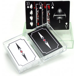 2 Deck Set Gemaco Stiletto Design 100% Plastic Cards