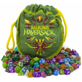 Wiz Dice Polyhedral Dice Halfling's Haversack 140 Mini Polyhedral Dice