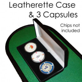 Leatherette Case W/ 3 Air Tite Capsule 39 mm
