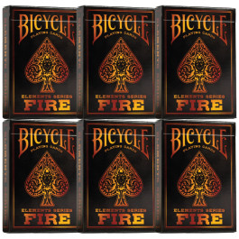Bicycle Playing Cards 6 Deck Fire Special Buy 