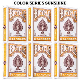 Bicycle Playing Cards 6 Deck Color Series Sunshine Special Buy 