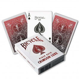 Bicycle Playing Cards CRIMSON LUXE - 1 RED Deck MetalLuxe Rider Back