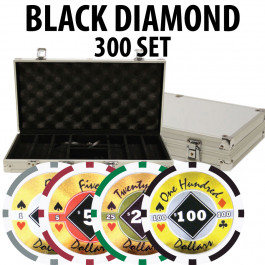 Black Diamond Poker Chips 300 W/ Aluminum Case