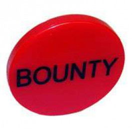 Red Plastic Bounty Button