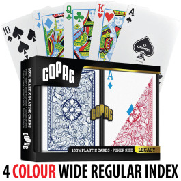 Copag Playing Cards 4 Colour Poker Size Regular Index