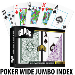 Copag Playing Cards Legacy Design Poker Green/Purple  Jumbo Index