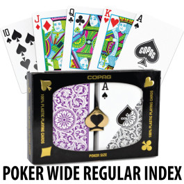 Copag Playing Cards Elite Poker Purple/Gray Regular Index