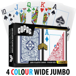 Copag Playing Cards 4 Colour Poker Size Jumbo Index Legacy Design