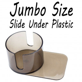Plastic Jumbo Cup Holder with Cut Out for Poker or Blackjack Table