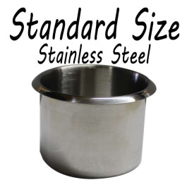 Stainless Steel Standard size Cup Holder for Poker or Blackjack Table