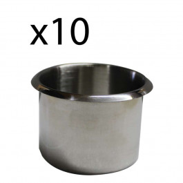 Stainless Steel Standard size Cup Holder Pack of 10