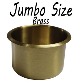 Jumbo size Cup Holder BRASS for Poker or Blackjack Table