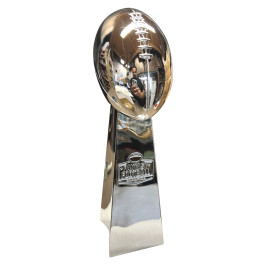 Fantasy Football Trophy - 14 Inch Large Size - Chrome Replica Vince Lombardi Super Bowl Trophy Made of Fantasy Football Champions.