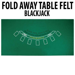 Blackjack Table Felt : Green