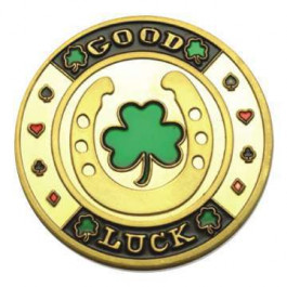 Poker Protector Card Guard Cover in Capsule :  Good Luck Clover