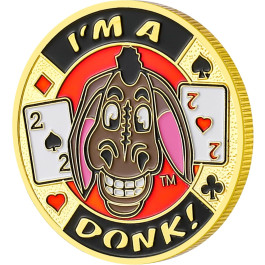 Poker Protector Card Guard Cover in Capsule :  I'm a Donk
