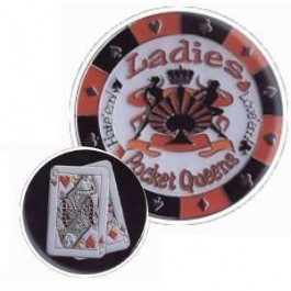 Poker Protector Card Guard Cover  : Q-Q Ladies
