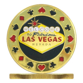 Poker Protector Card Guard Cover in Capsule :  Fabulous Las Vegas