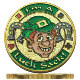 Poker Protector Card Guard Cover in Capsule :  I'm a Luck Sack