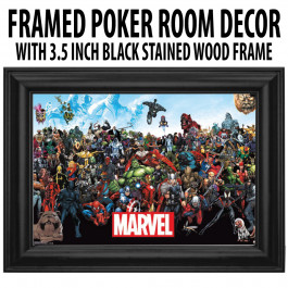 Poker Room art décor Framed Art  : Marvel Warriors Full Crew