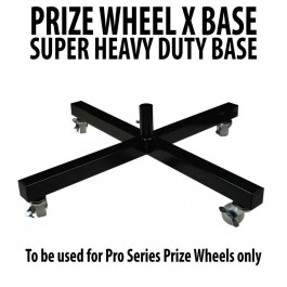 Heavy Duty X Shaped Prize Wheel Metal Base with Casters