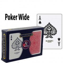 Modiano Playing Cards Platinum Acetate Poker Wide Regular Index
