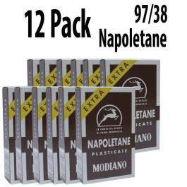 12 PACK Italian Regional Playing Cards : Modiano Napoletane 97/38