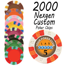 Custom Nexgen Poker Chips : 2000 chips