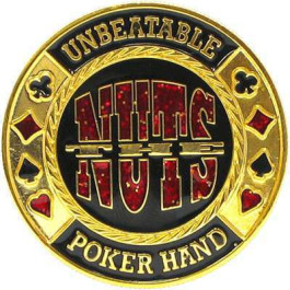 Card Cover in Capsule :  The Nuts : Unbeatable Poker Hand Gold