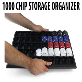 1000 PC Poker Chip Storage Tray Tournament Organizer