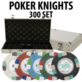 Poker Knights 300 Poker Chip set W/ Aluminum case