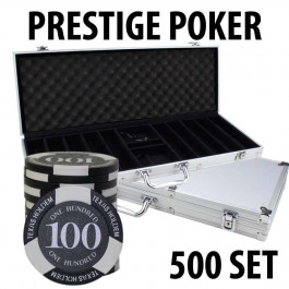 Prestige Poker Chips 500 Chip Set with Alum case