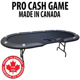 Pro Cash Game Table : Black With Steel Folding Legs