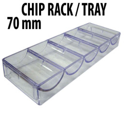 100 CAPACITY : Casino Poker Chip Stackable Acrylic Racks Standard 