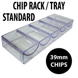 100 CAPACITY : Casino Poker Chip Stackable Acrylic Racks Standard 