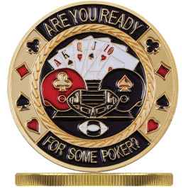 Poker Protector Card Guard Cover in Capsule :  Are You Ready For Some Poker?
