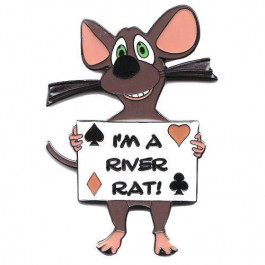 Poker Protector Card Guard Cover : I'm A River Rat 