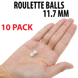 10 Pack Roulette balls Size - 11.7 mm 