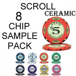 Scroll Ceramic SAMPLE PACK 8 CHIPS