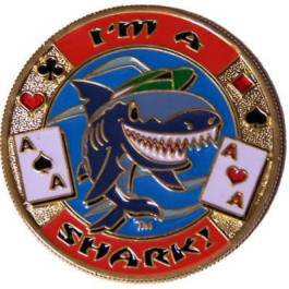 Poker Protector Card Guard Cover in Capsule :  I'm a Shark