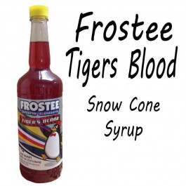 Snow Cone Syrup - TIGERS BLOOD 1 QT Bottle