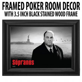 Poker Room art decor Framed Art  : The Sopranos (James Gandolfini Tony Soprano )