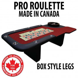 Professional Series Roulette Table with Casino Grade Dye Sub Cloth